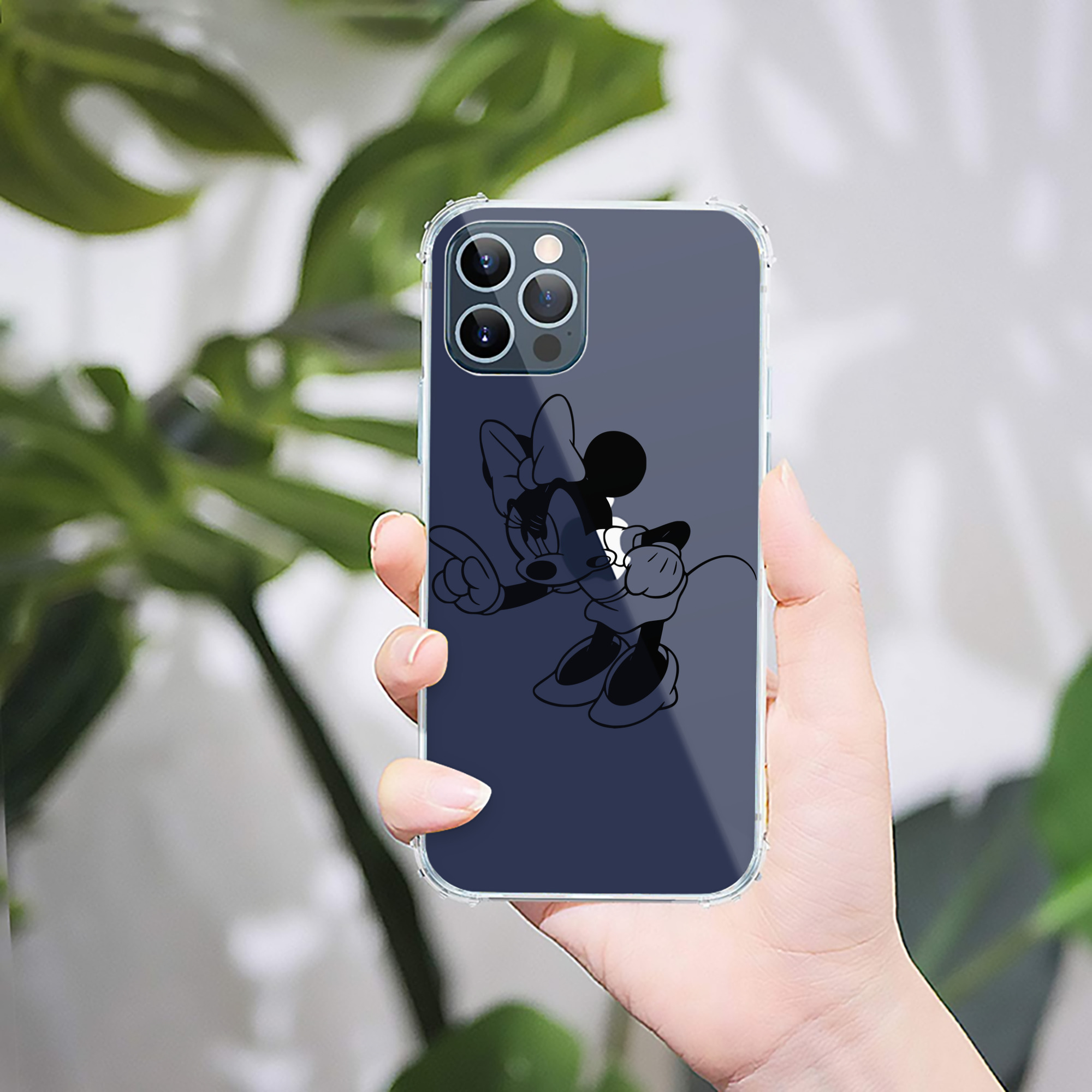 （画像用） ミッキーマウス Mickey Mouse 【iPhone 12シリーズ対応】透明スマホケース（クリアソフトケース）